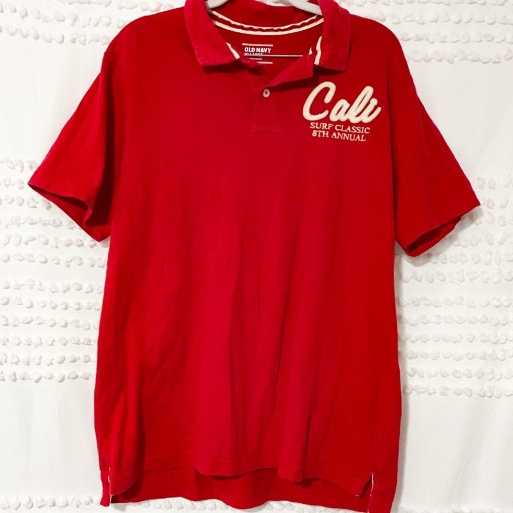 California surf classic embroidered polo shirt l - Picture 5 of 10